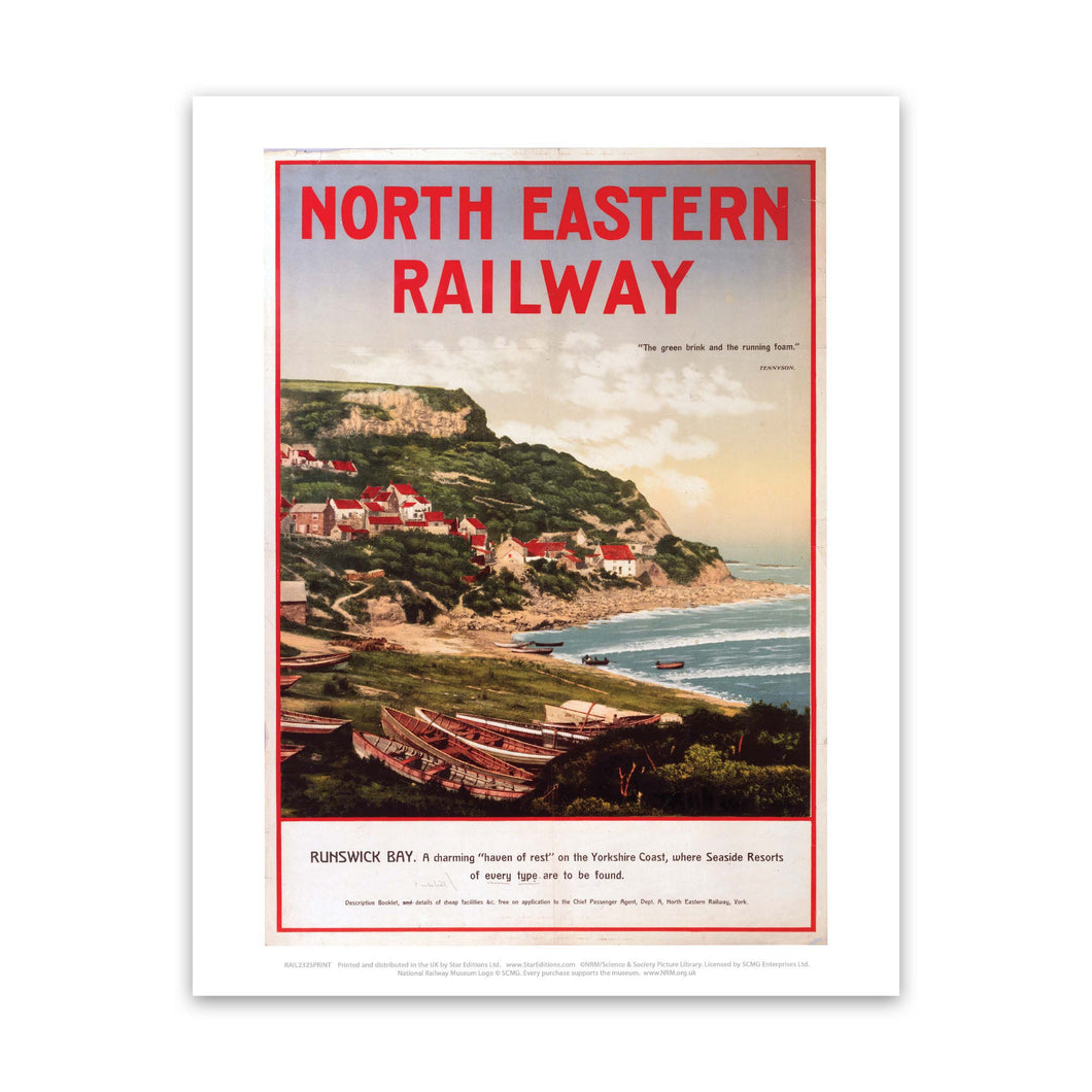 North Eastern Railway - Runswick Bay, Yorkshire Coast Art Print