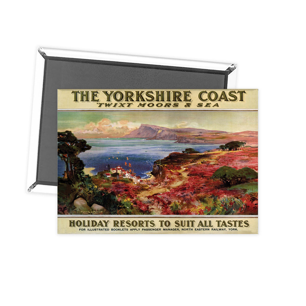 Yorkshire Coast Twixt Moors and Sea Fridge Magnet