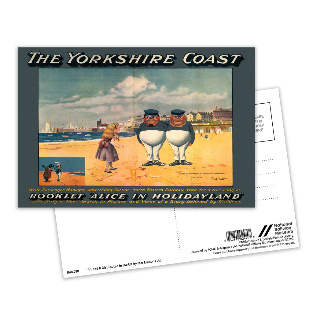 The Yorkshire Coast Alice in Wonderland Postcard Pack of 8