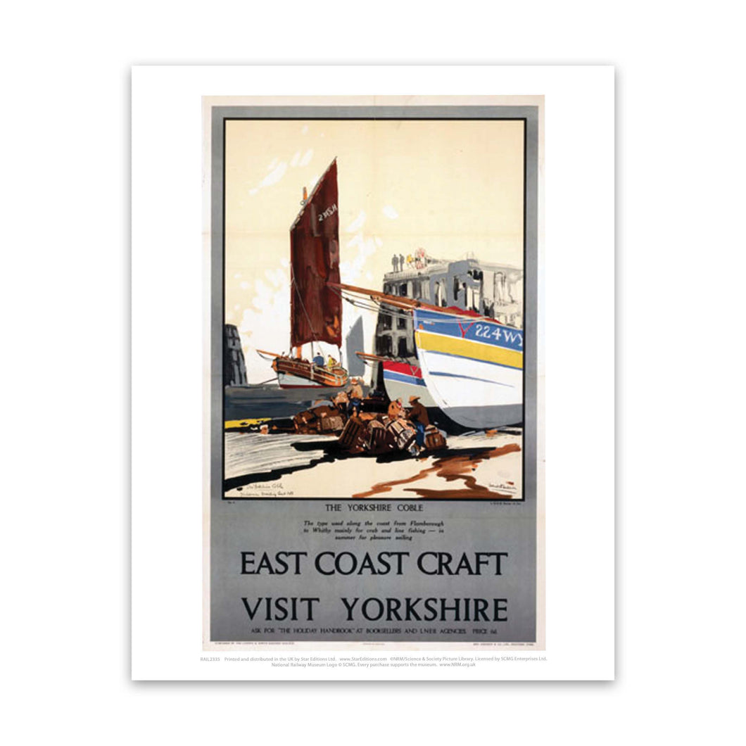 East Coast Craft The Yorkshire Coble Art Print