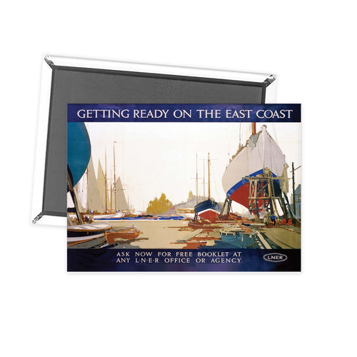 Getting Ready on the East Coast LNER Fridge Magnet
