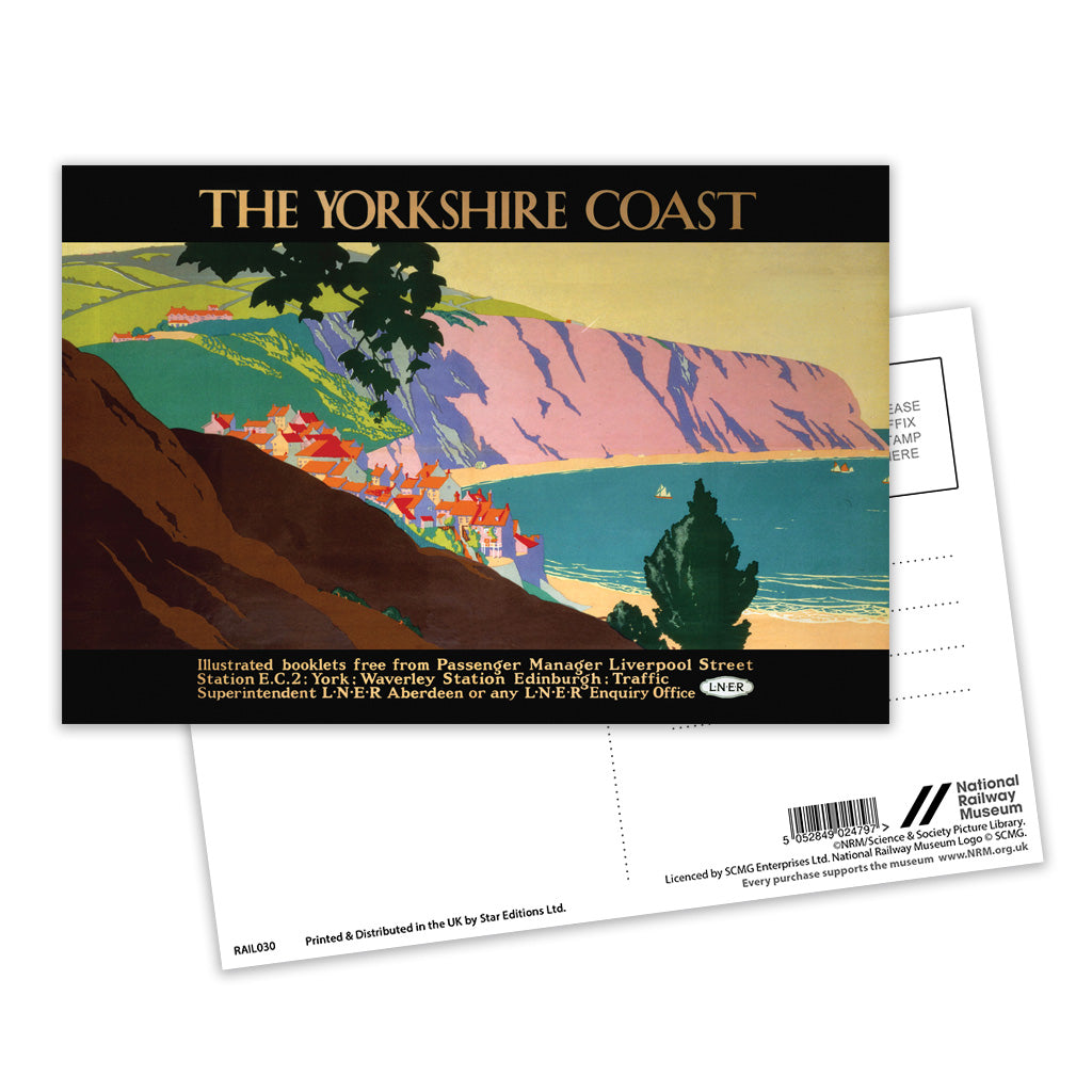 The Yorkshire Coast LNER Postcard Pack of 8