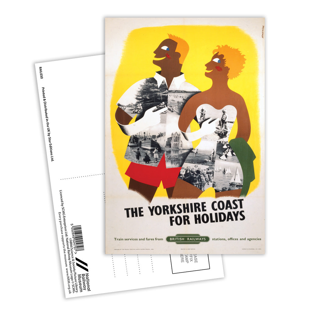 Yorkshire Coast for Holidays Postcard Pack of 8