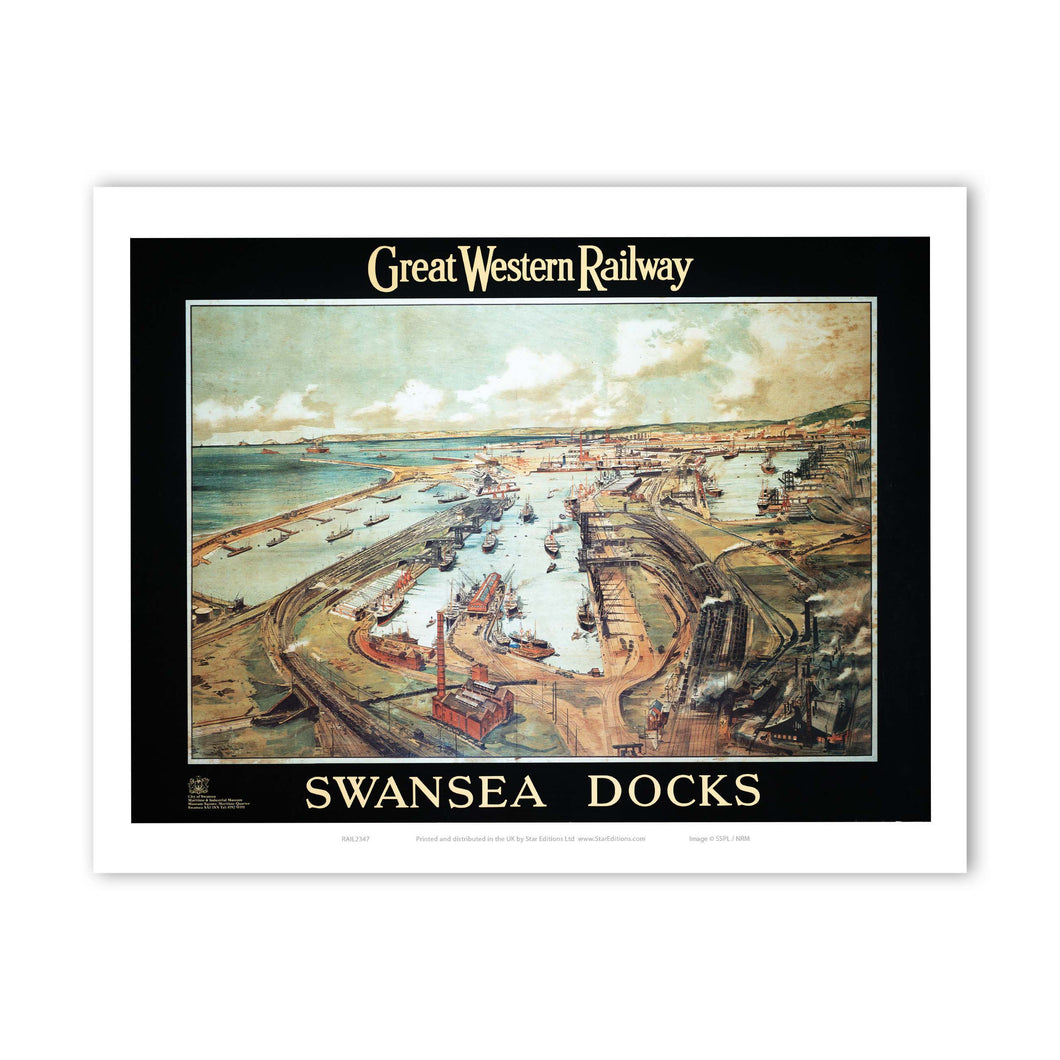 Swansea Docks GWR Art Print