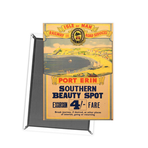 Isle of Man Port Erin Southern Beauty Spot Fridge Magnet