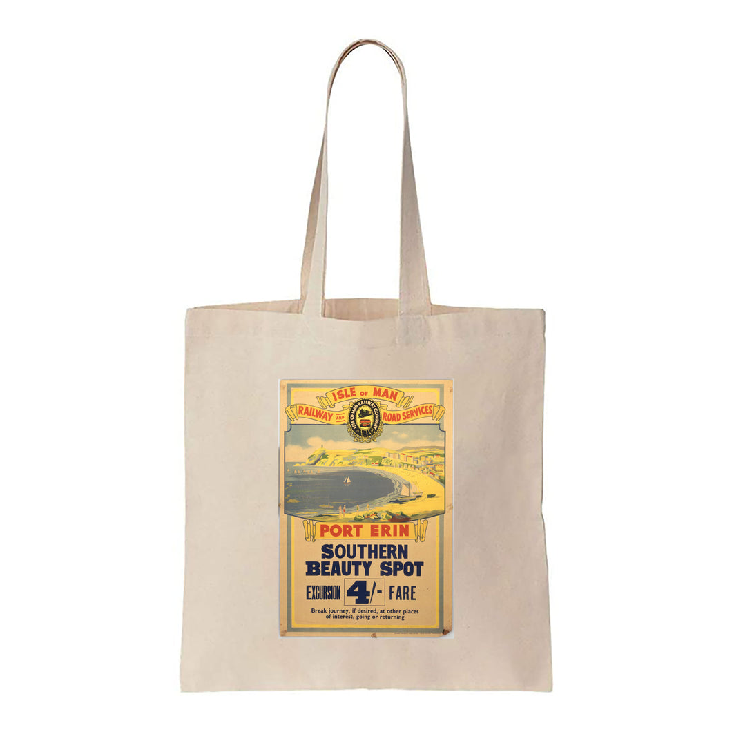 Isle of Man - Port Erin Southern Beauty Spot - Canvas Tote Bag