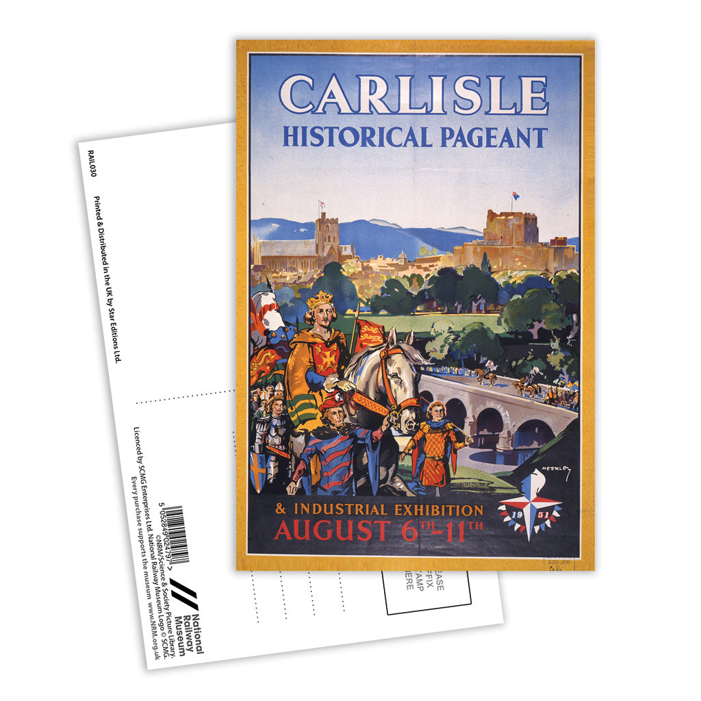 Carlisle Historical Pageant Postcard Pack of 8