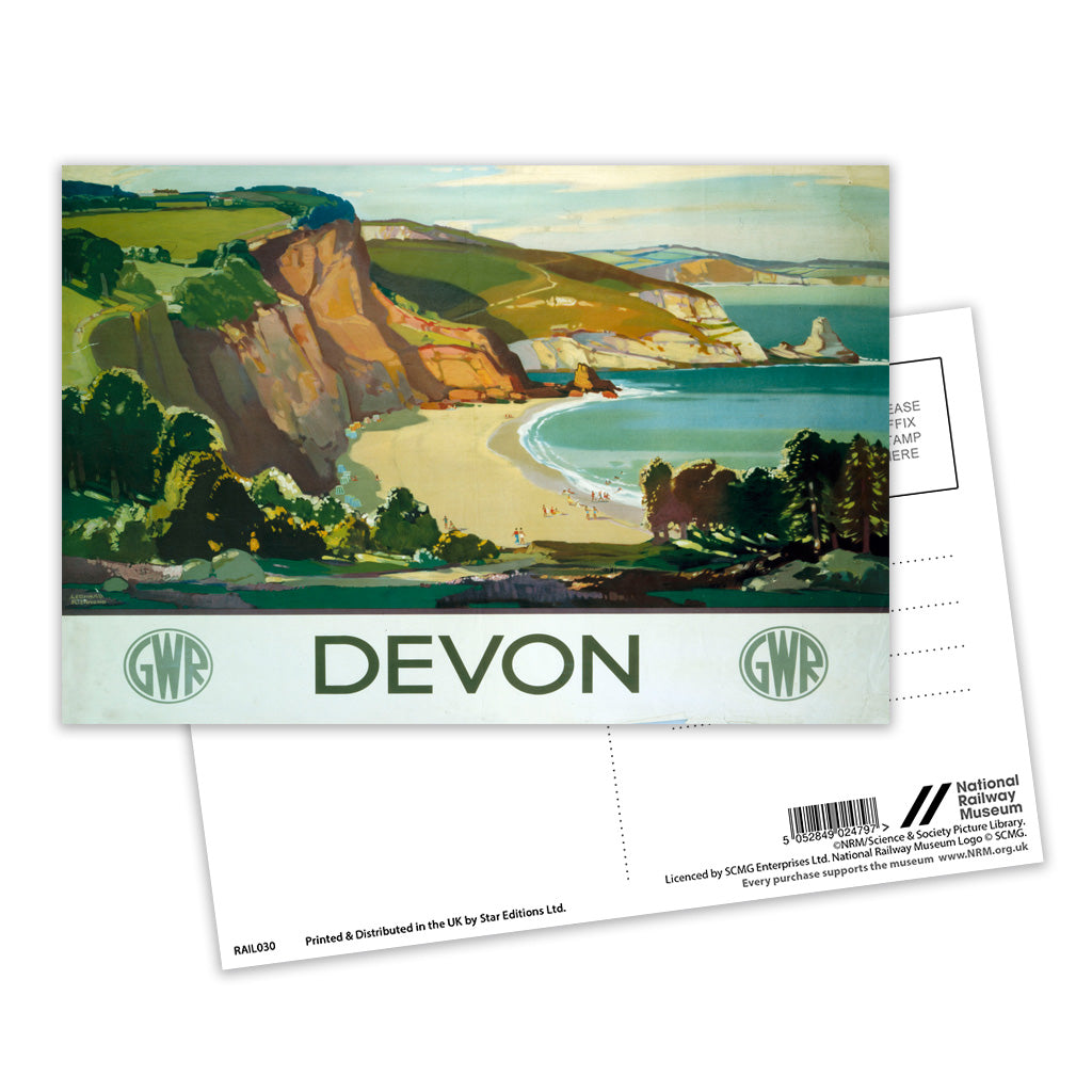 Devon GWR Postcard Pack of 8