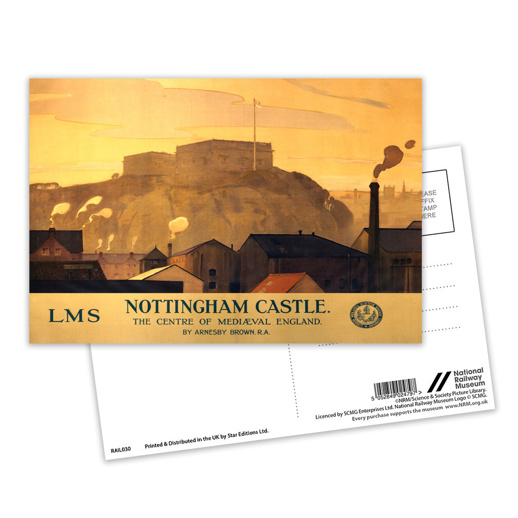 Nottingham Castle, Centre of Medieval England Postcard Pack of 8