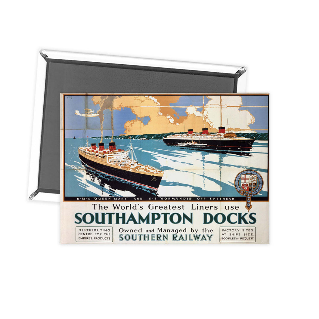 Southampton Docks Southern Railway Fridge Magnet