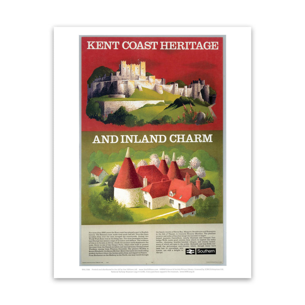 Kent Coast Heritage and Inland Charm Southern Railway Art Print