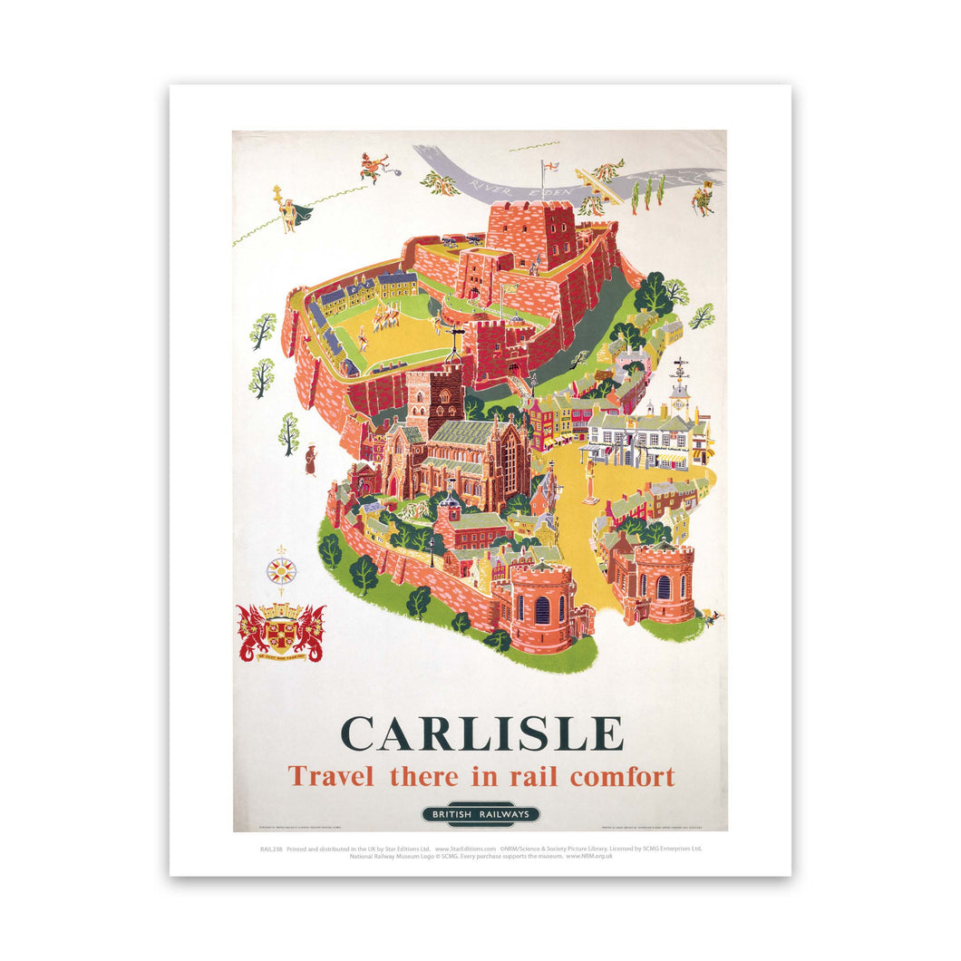 Carlisle, Travel in Rail Comfort Art Print
