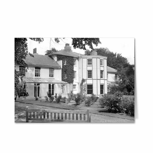 Black and White Modern House Greeting Card