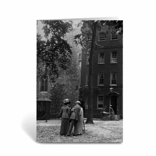 Black and White group chatting Greeting Card