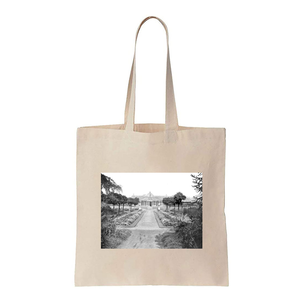 Black and White Greenhouse - Canvas Tote Bag