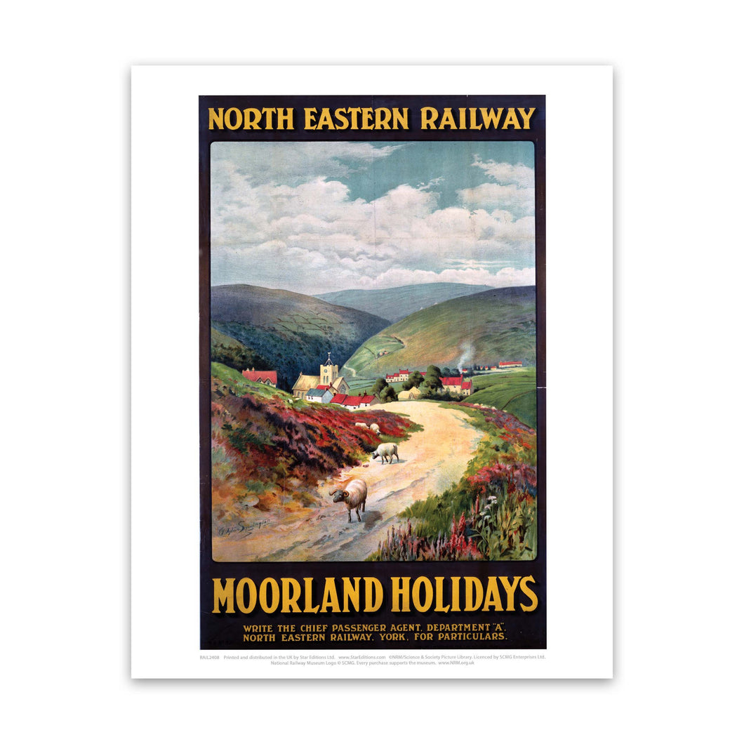 Moorland Holidays NER Art Print