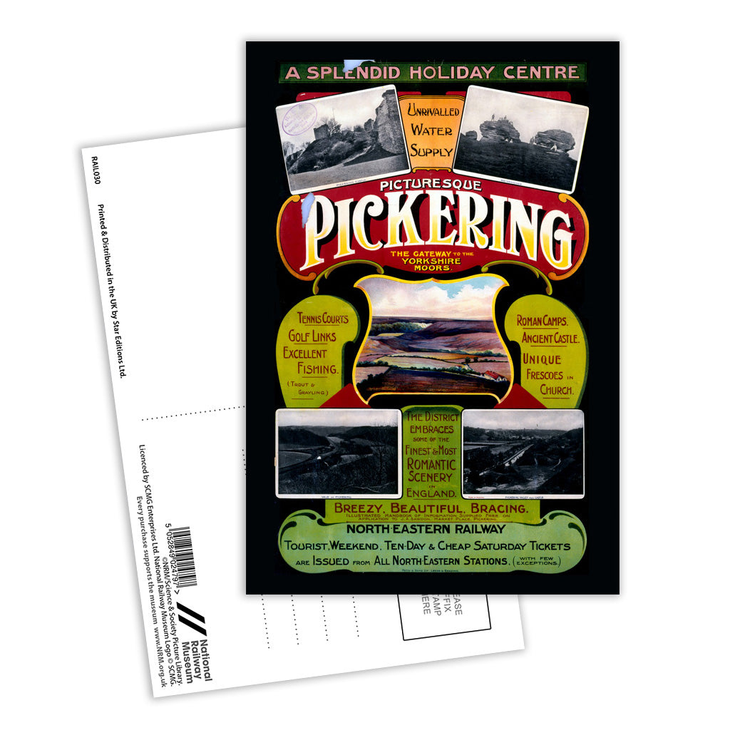 Pickering Yorkshire Moors Postcard Pack of 8