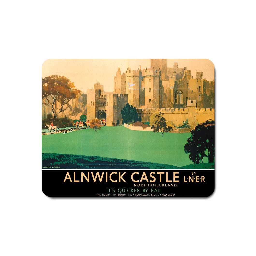 Alnwick Castle Northumberland by LNER - Mouse Mat