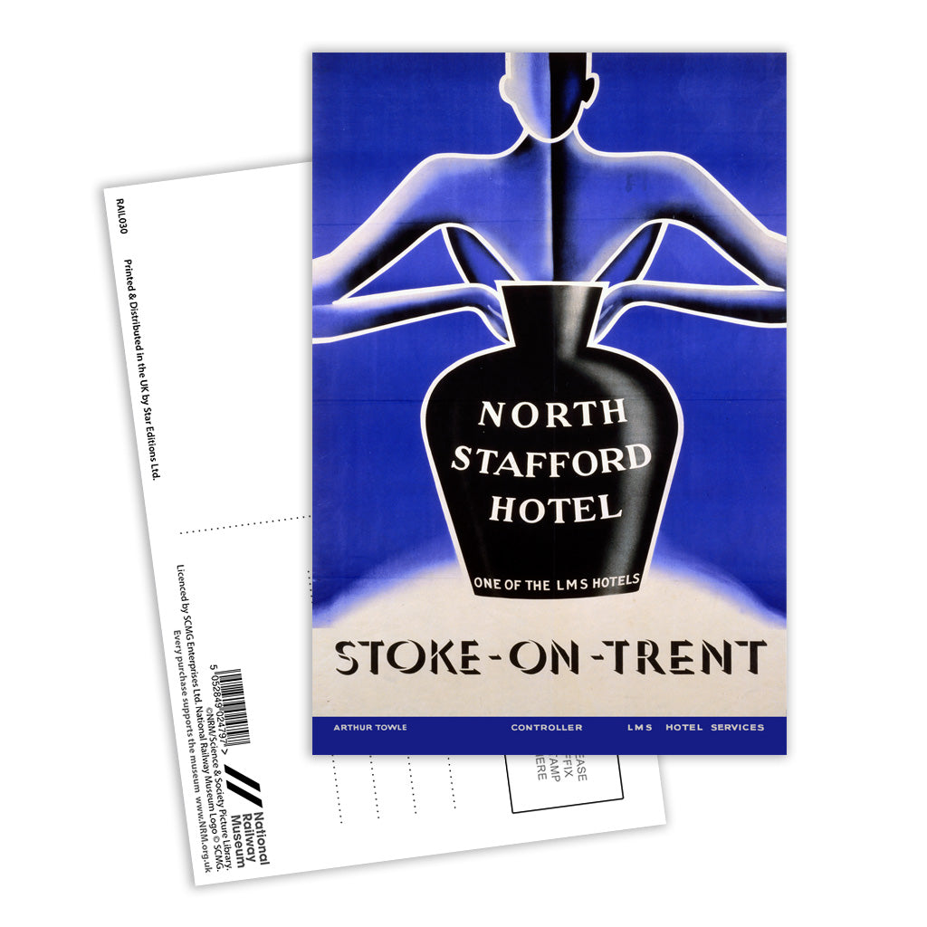 North Stafford Hotel, Stoke-On-Trent Postcard Pack of 8