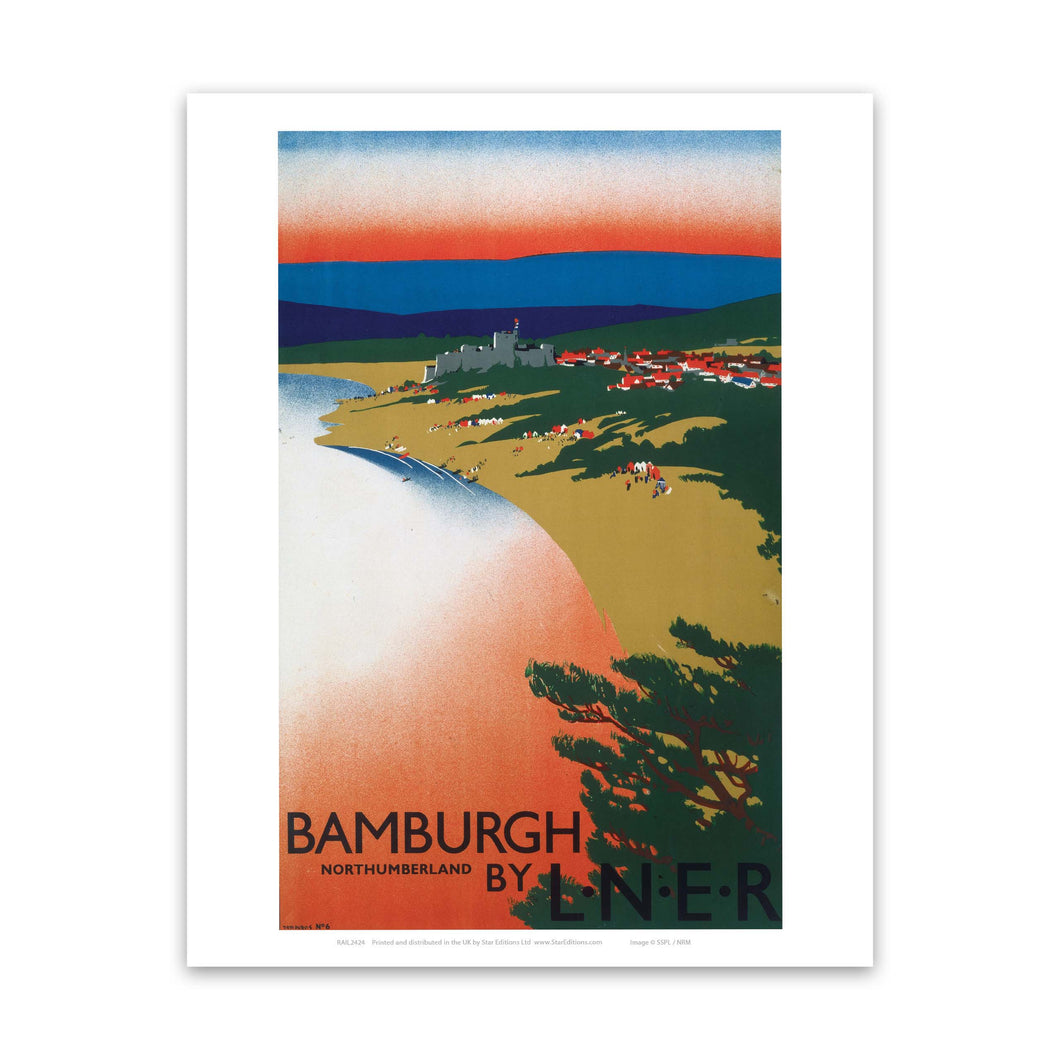 Bamburgh Northumberland - LNER Art Print