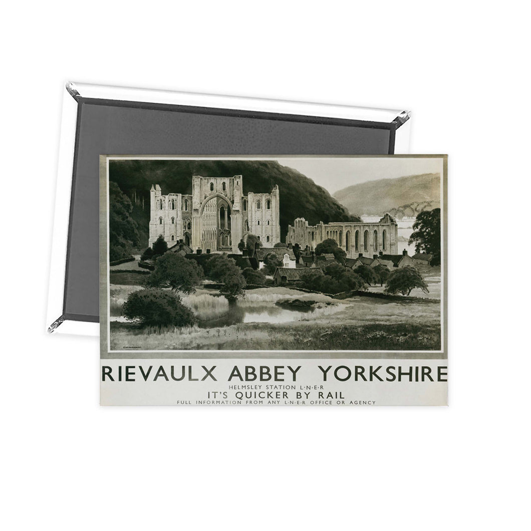Rievaulx Abbey Helmsley Station LNER Yorkshire Fridge Magnet