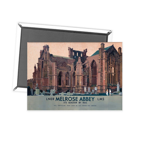 Melrose Abbey LNER Fridge Magnet
