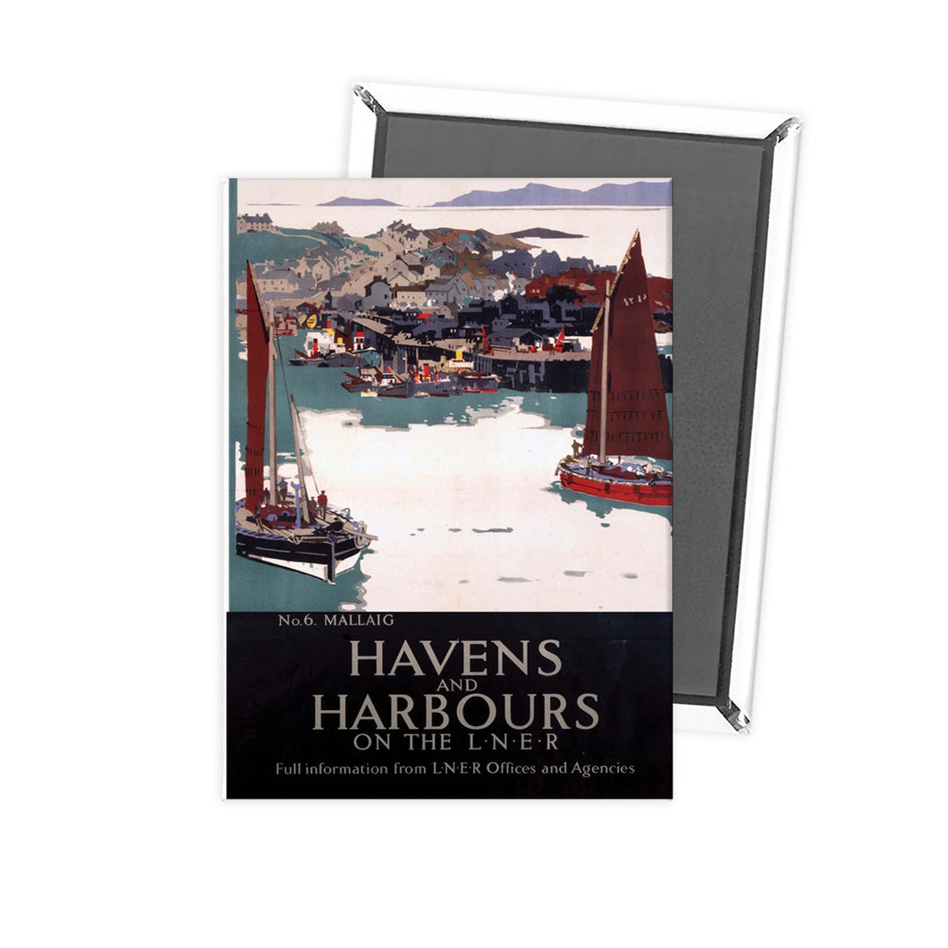 Mallaig Havens and Harbours LNER Fridge Magnet