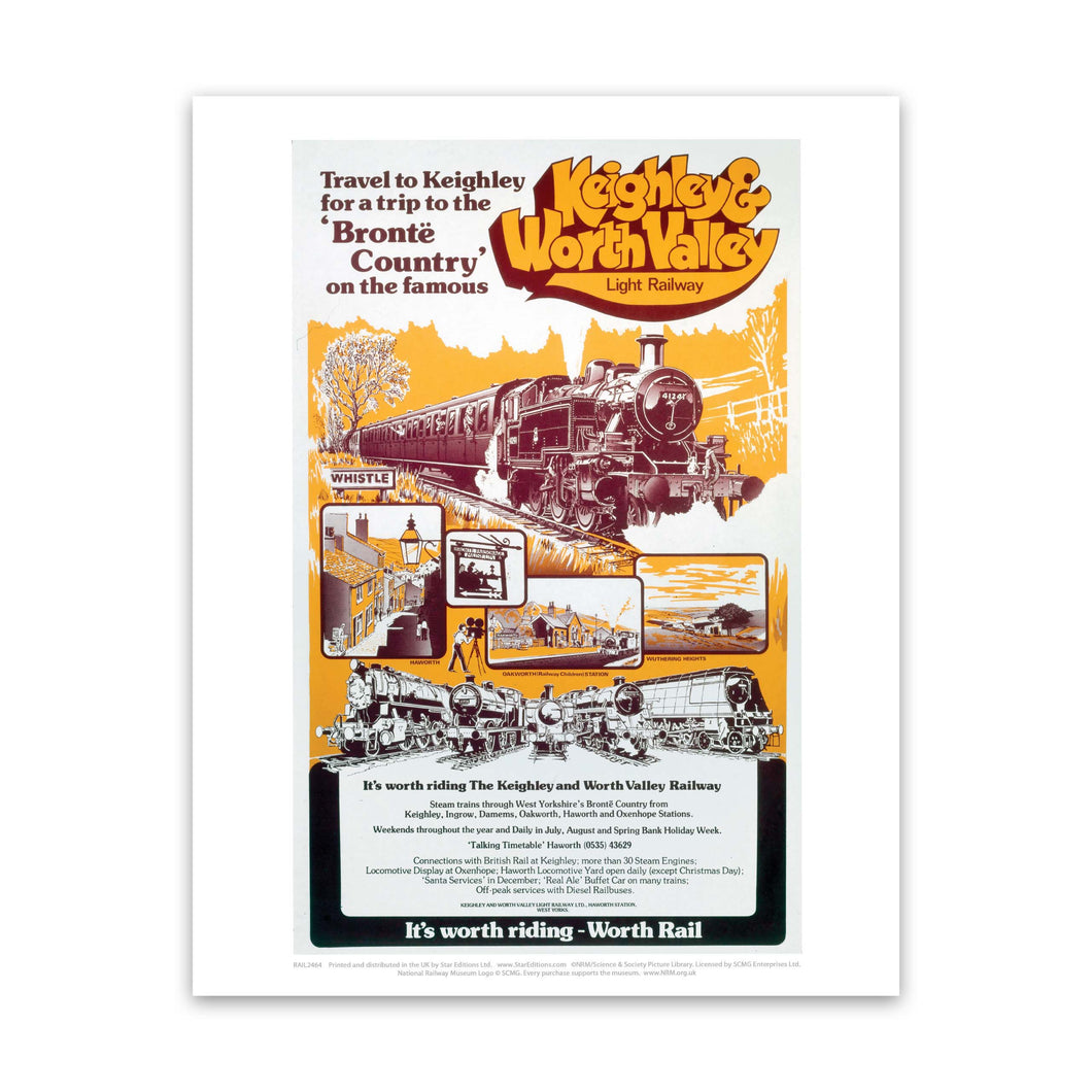 Keighley and Worth Valley Light Railway Art Print