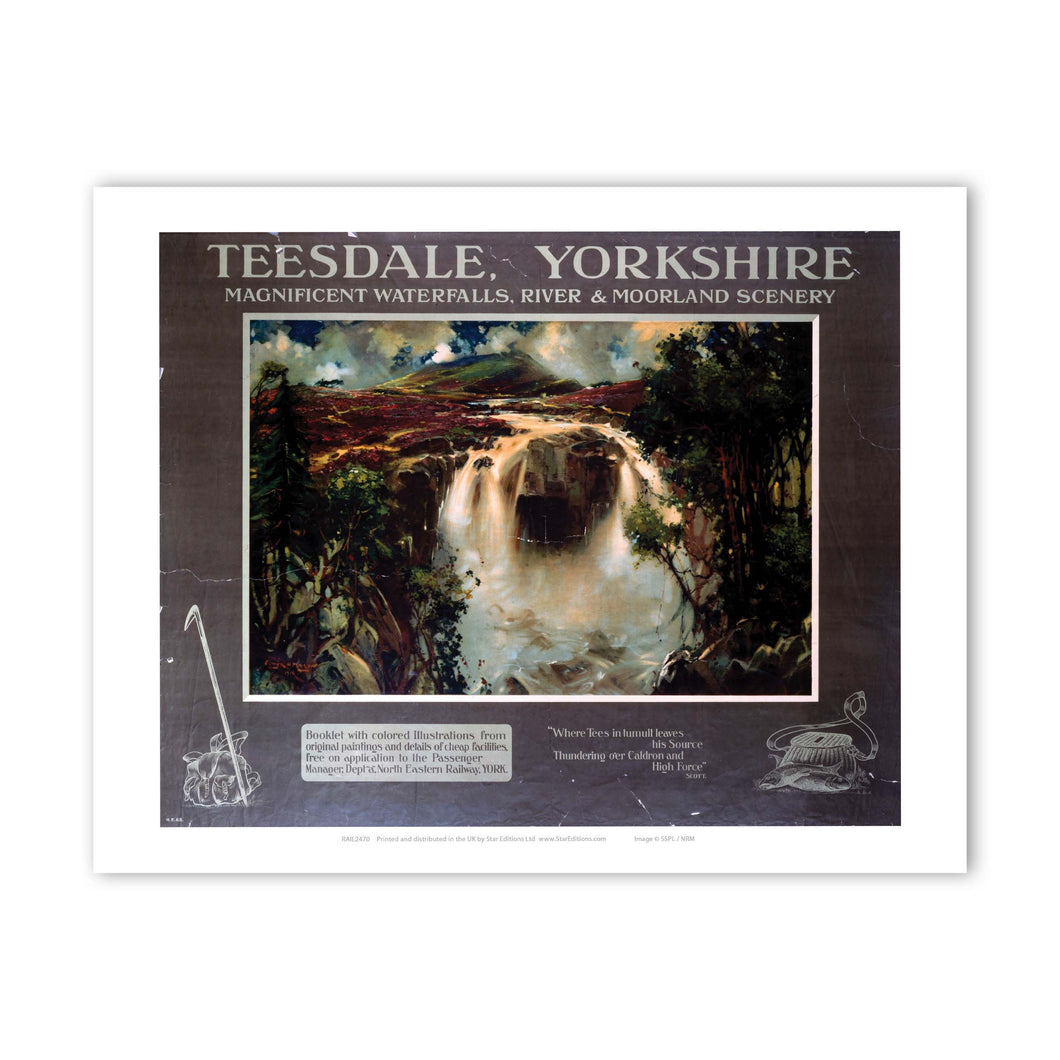 Teesdale Yorkshire Art Print