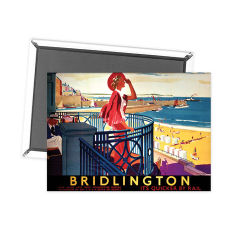 Bridlington It's Quicker By Rail Fridge Magnet