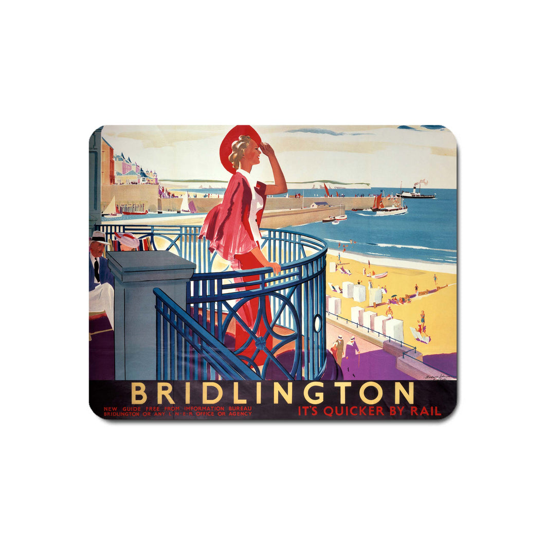 Bridlington - It's Quicker By Rail - Mouse Mat