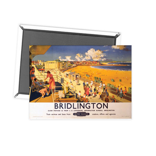 Bridlington It's Quicker By Rail Fridge Magnet