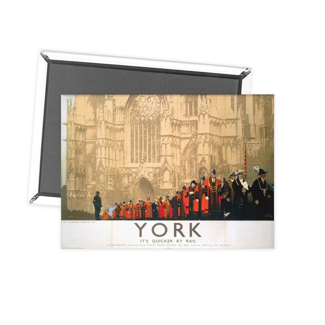 York Cathedral Procession Fridge Magnet