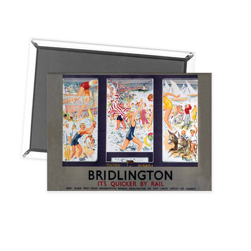 Bridlington It's Quicker By Rail Fridge Magnet