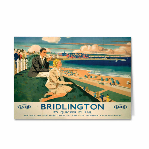 Bridlington - It's Quicker By Rail Greeting Card