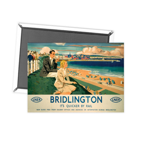 Bridlington It's Quicker By Rail Fridge Magnet