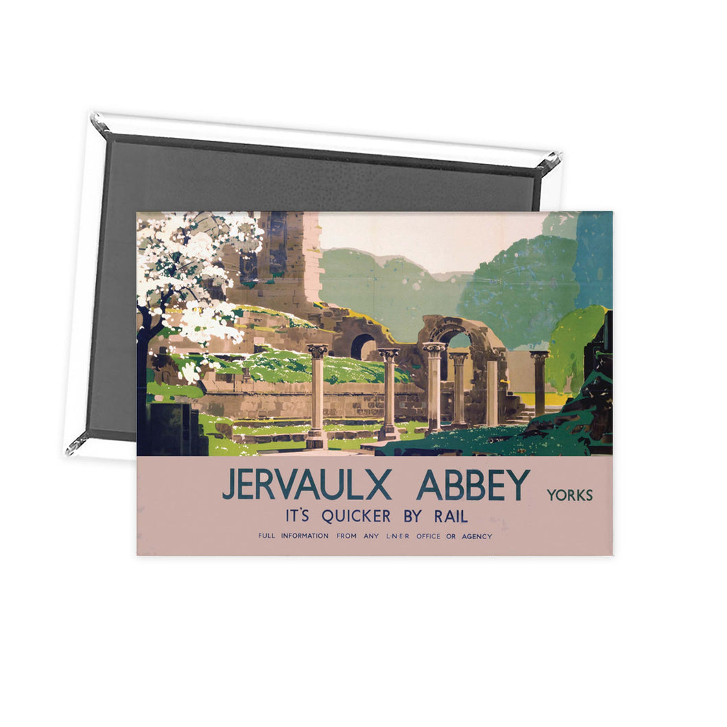 Jervaulx Abbey Yorkshire LNER Fridge Magnet