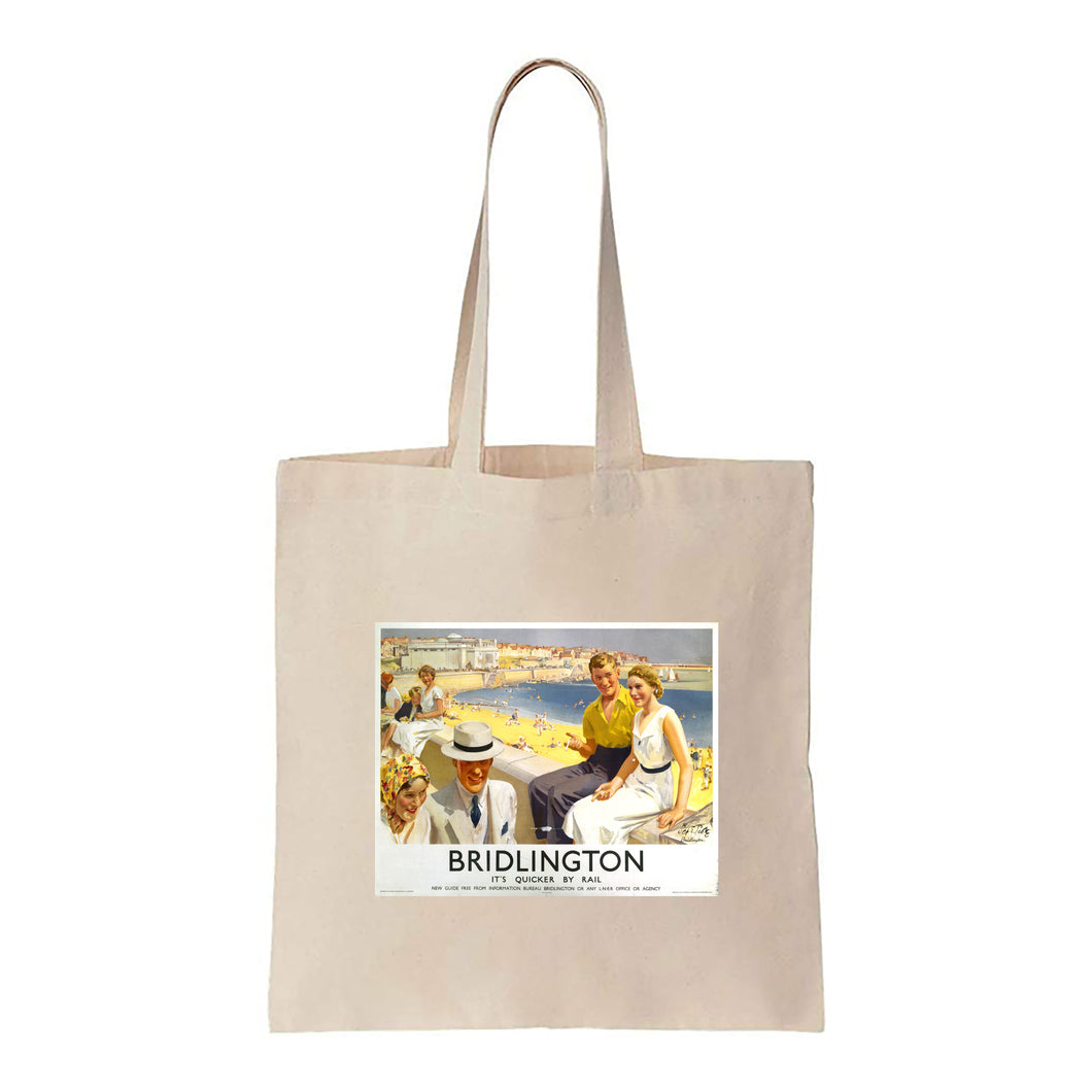 Bridlington - It's Quicker By Rail - Canvas Tote Bag