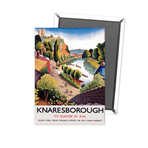 Knaresborough It's Quicker By Rail LNER Fridge Magnet