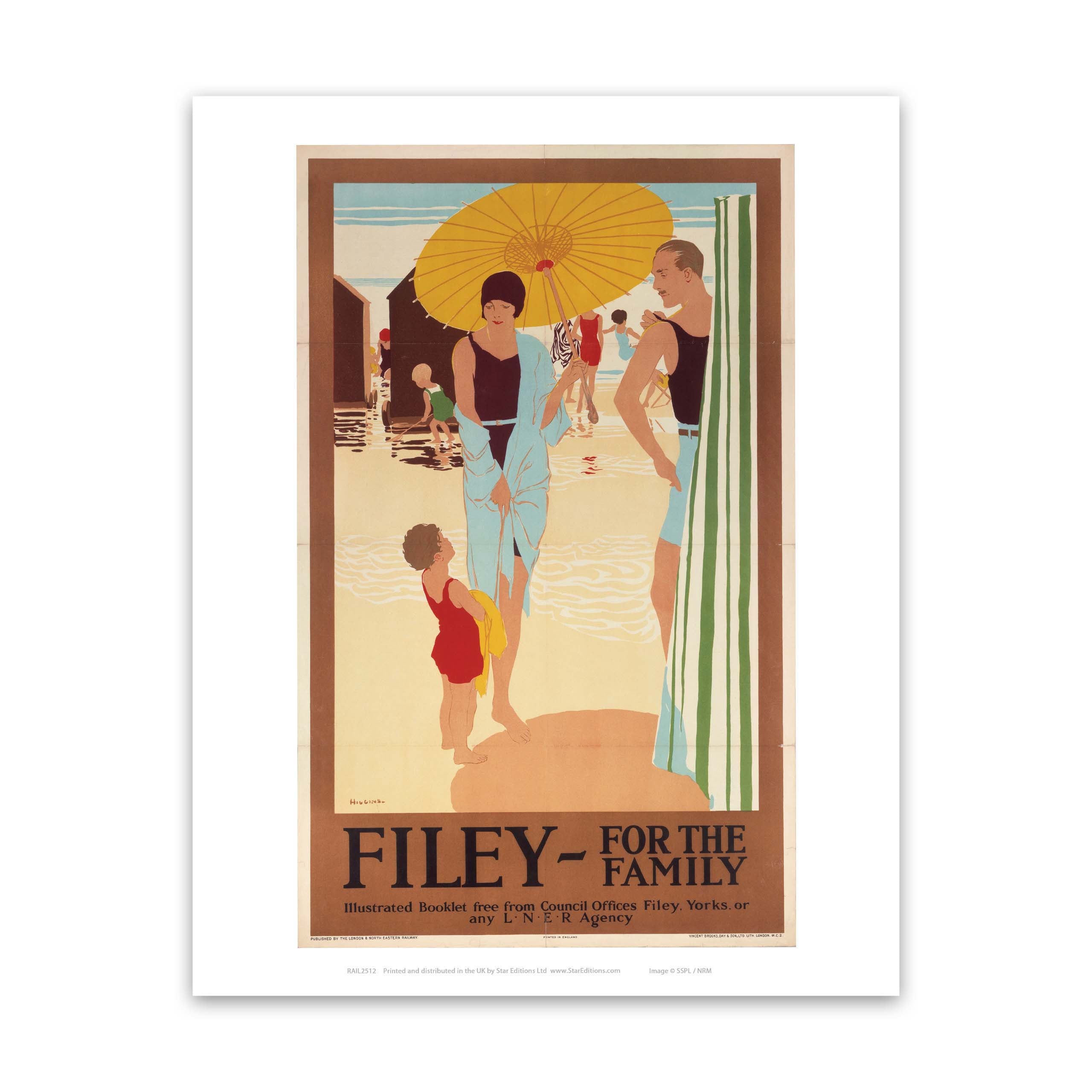 Filey for the Family LNER Art Print – Railway Posters