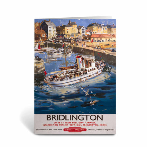 Bridlington Port from the Sea Greeting Card