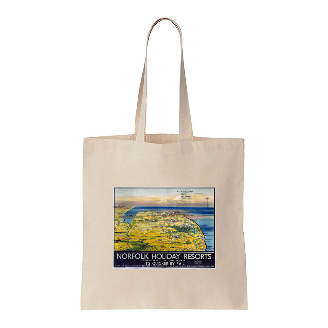 Norfolk Holiday Resorts - Canvas Tote Bag