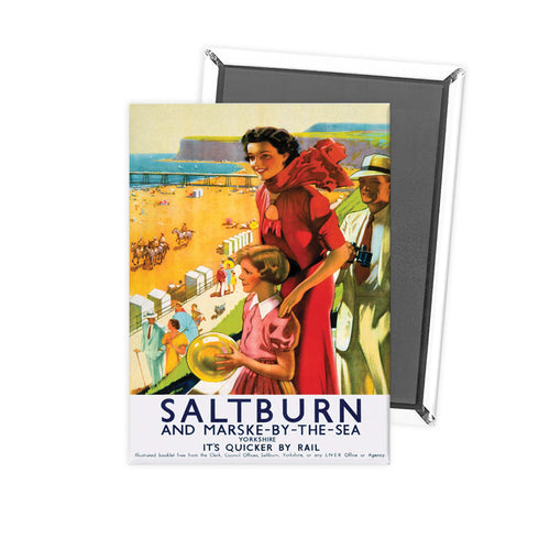 Saltburn and Marske by the Sea Yorkshire Fridge Magnet