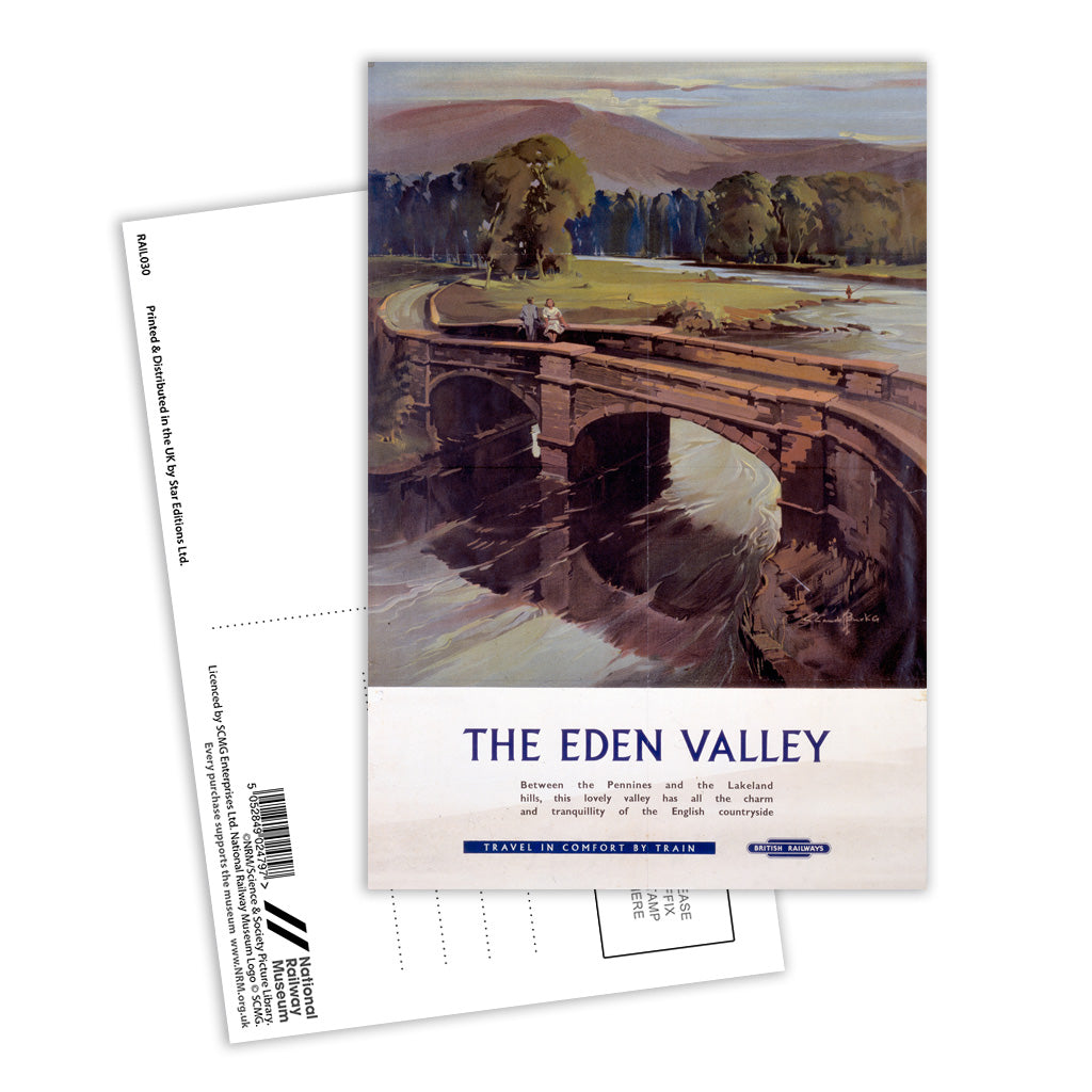The Eden Valley - Travel in Comfort British Railways Postcard Pack of 8