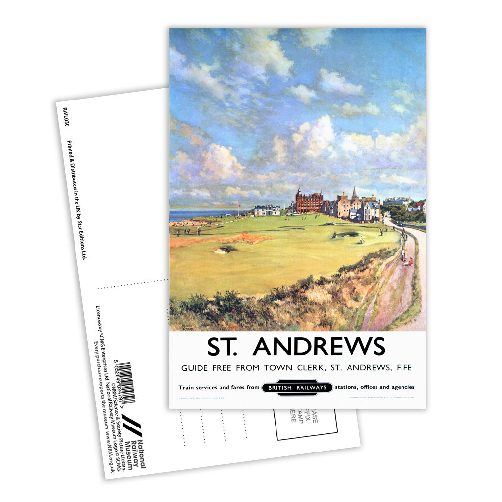 St Andrews, Fife British Railways Postcard Pack of 8