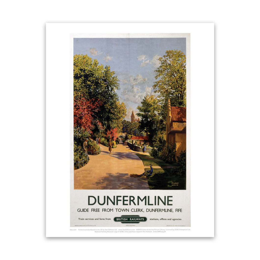 Dunfirmline, Fife British Railways Art Print