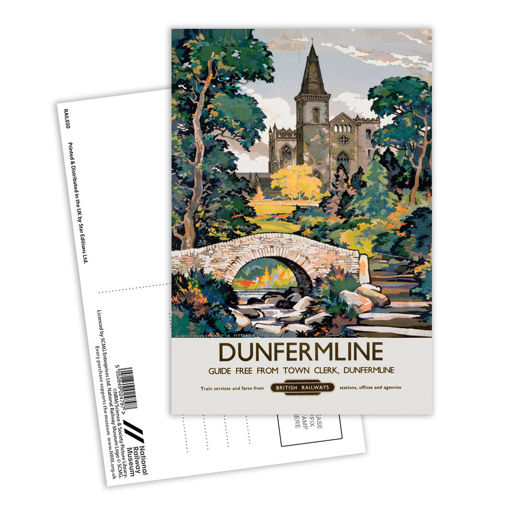 Dunfirmline, Fife British Railways Postcard Pack of 8