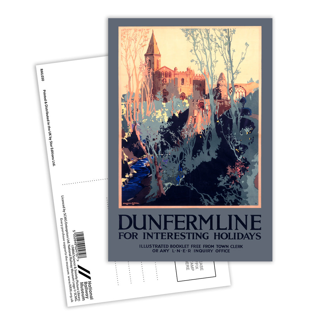 Dunfirmline for Interesting Holidays Postcard Pack of 8