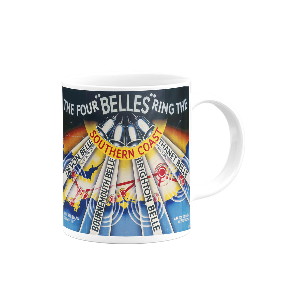 The Four Belles Southern Coast - Devon, Bournemouth, Brighton, Thanet Mug
