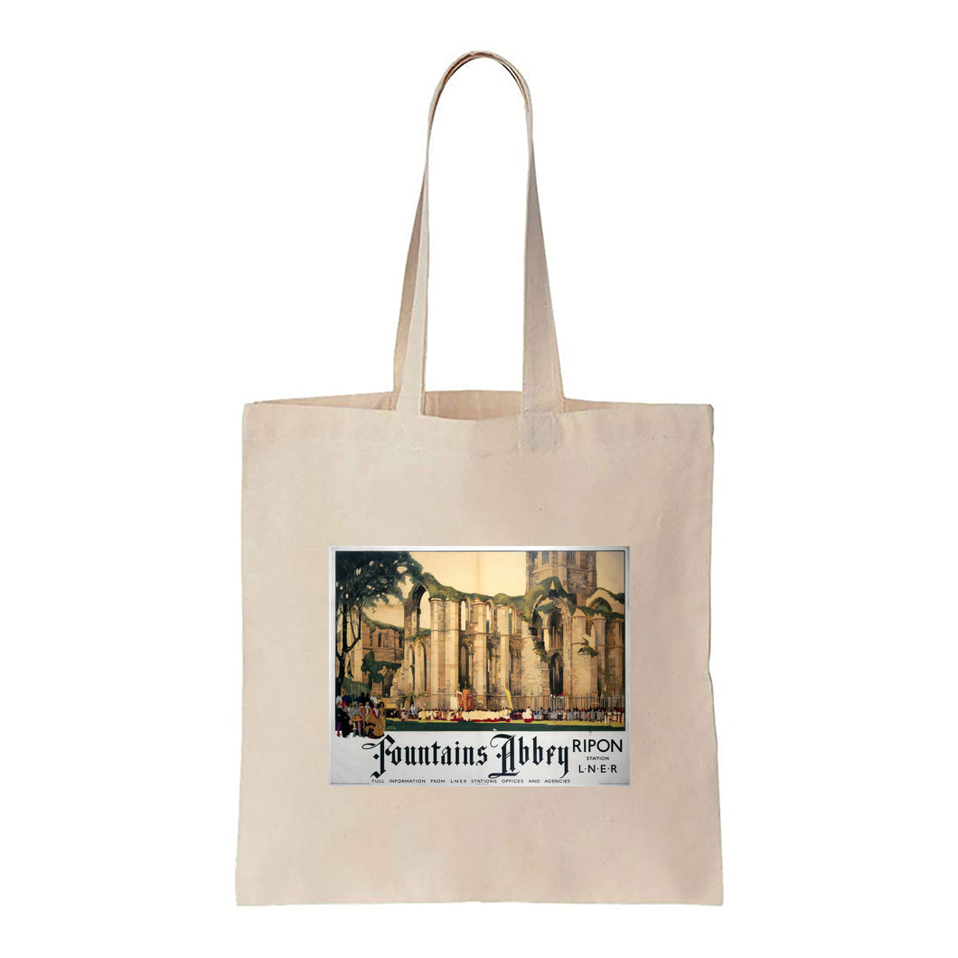 Fountains Abbey, Yorkshire, Ripon - Canvas Tote Bag